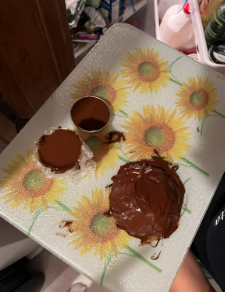 Objects Covered in Chocolate Going into the Fridge too Harden