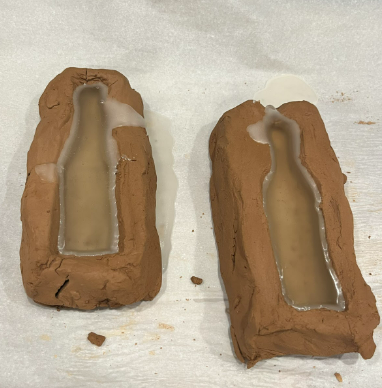 Melted Wax in Molds