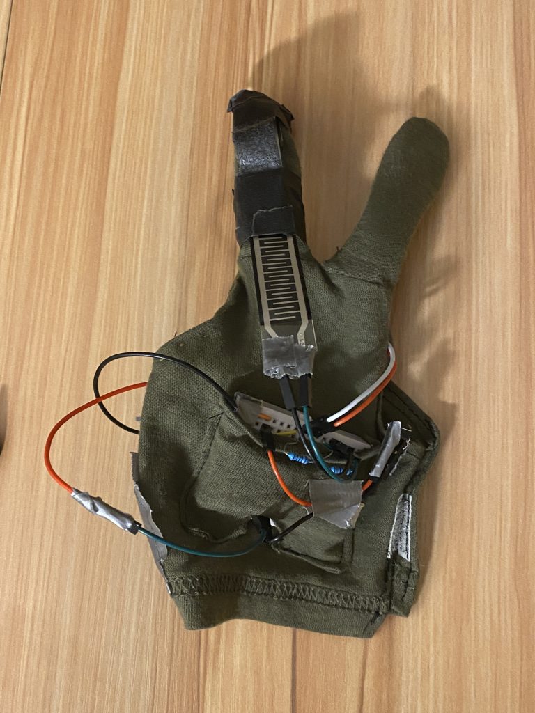 Photo of back view of the assembled device.