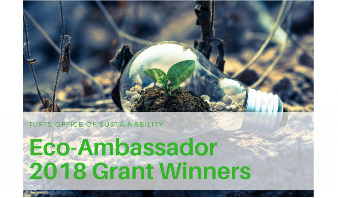 Blog banner, 2018 eco ambassador grant winners, lightbulb with seedling growing inside