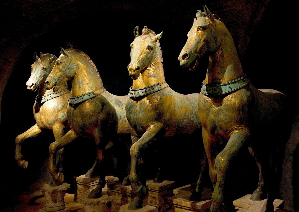 The original bronze horses of San Marco